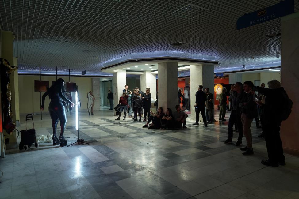 Euripides Laskaridis, thirío, 2018, 6th Athens Biennale 2018 ANTI, photo by Nysos Vasilopoulos